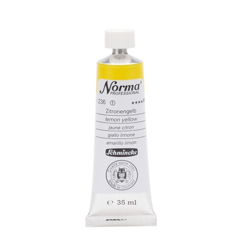 Norma oil color 35 ml, lemon yellow (g.p. 1L=225,42€)
